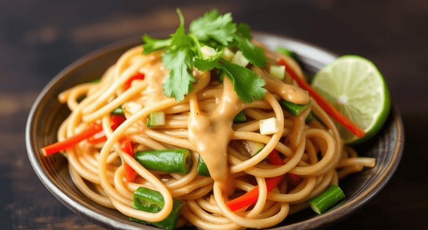 Pad Thai with Peanut Sauce Recipe